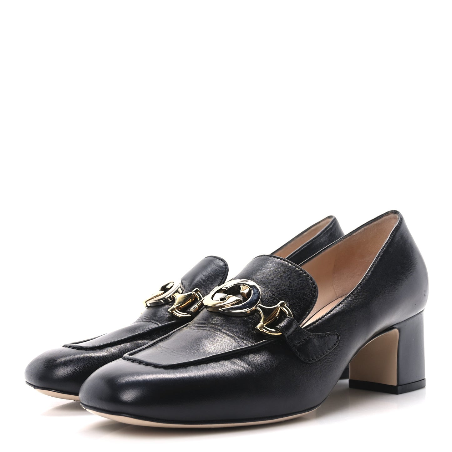 Malaga Kid Zumi Mid Heel Loafers 37 Black
