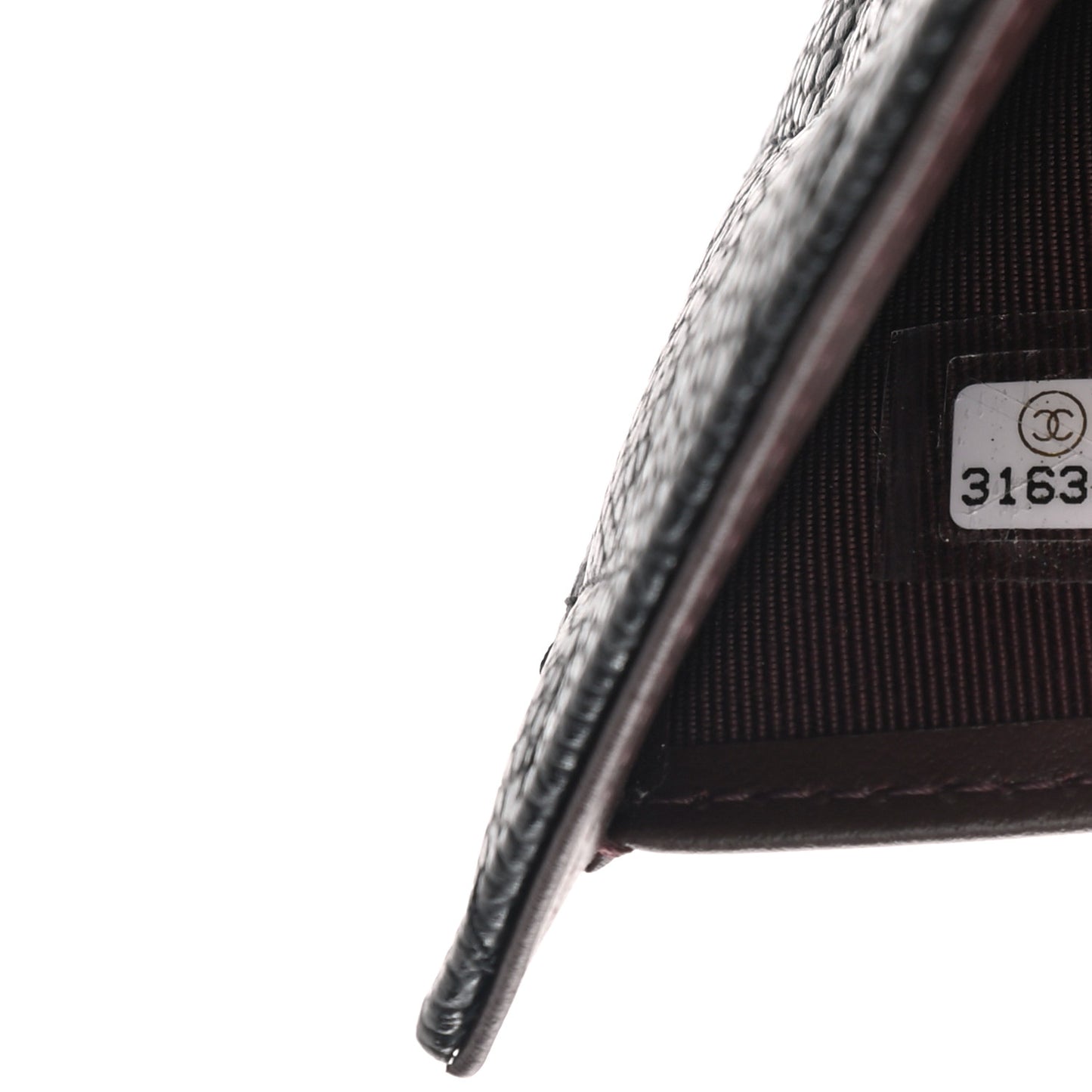Caviar Quilted Compact Flap Wallet Black