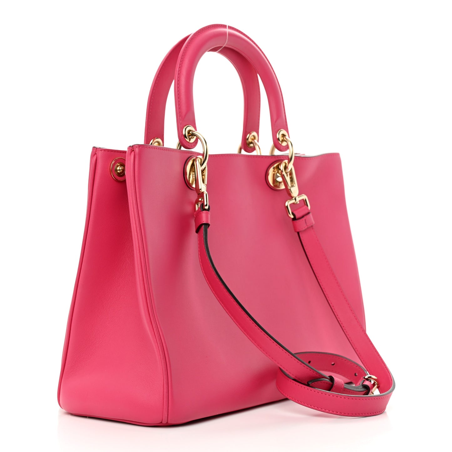 Smooth Calfskin Medium Diorissimo Tote Fuchsia
