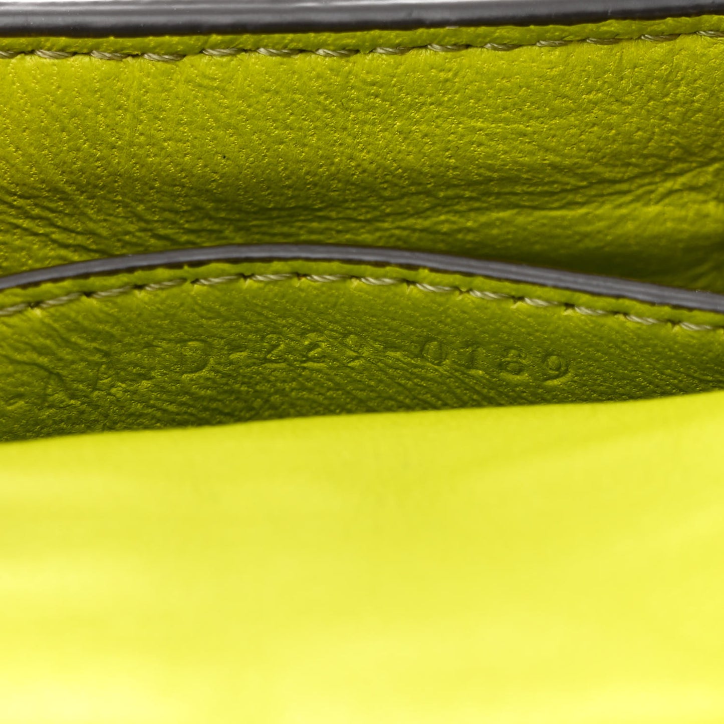 Nappa Matisse FF Embossed Nano Chain Baguette Wasabi