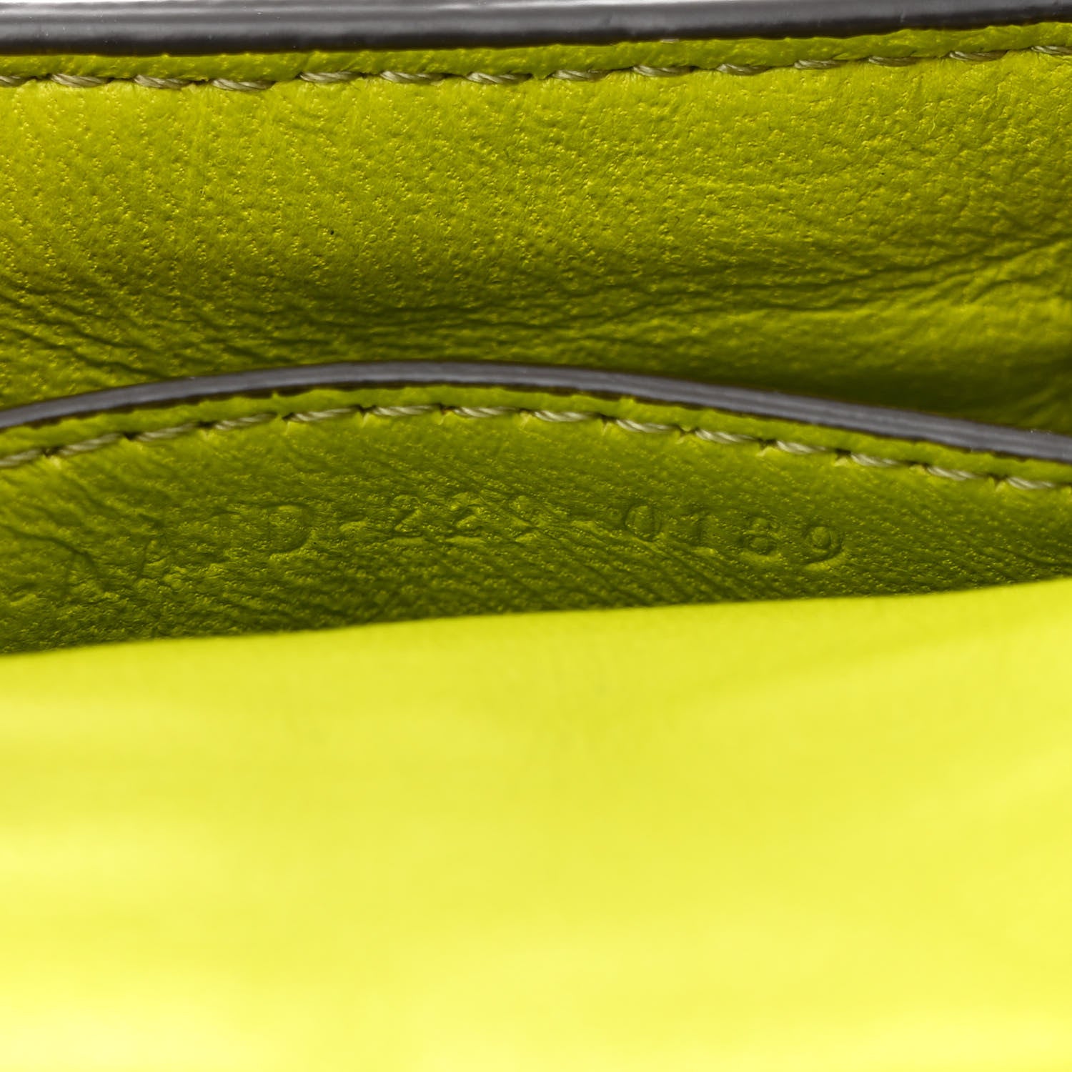 Fendi Nappa Matisse FF Embossed Nano Chain Baguette Wasabi 8 of 11