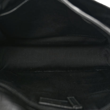 Saint Laurent Crocodile Embossed Lambskin Monogram Medium Niki Chain Satchel Black 5 of 12