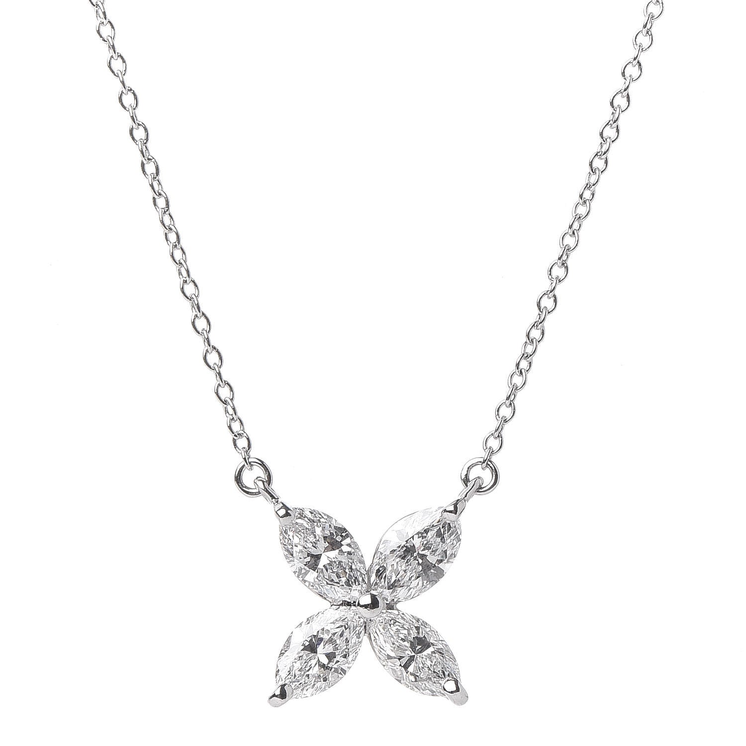 Tiffany Platinum Diamond Large Victoria Necklace 4 of 6