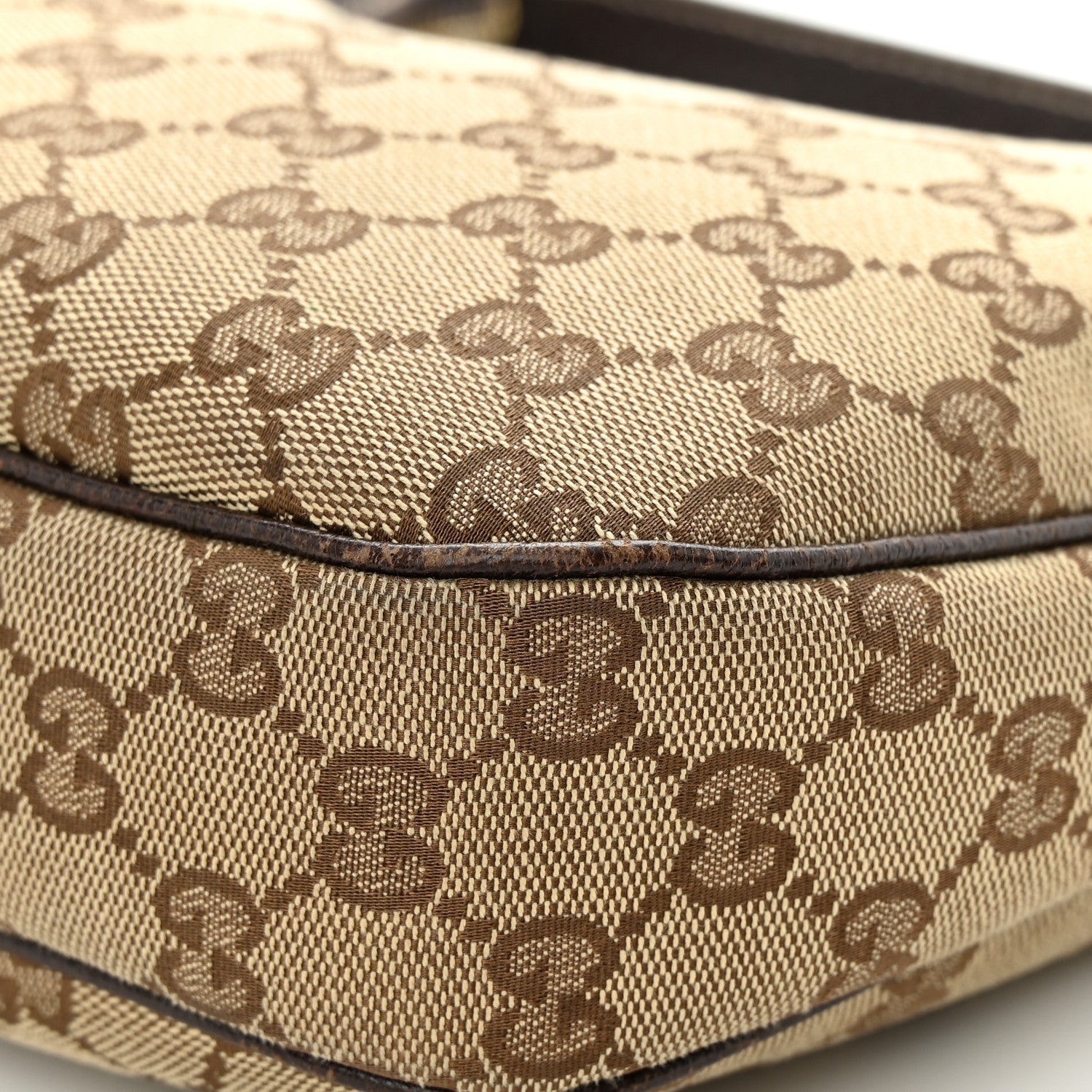 Gucci Monogram Charmy Hobo Brown 11 of 17