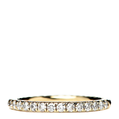 David Yurman 18K Yellow Gold Diamond 2mm Cable Collectibles Band Ring 54 7 1 of 5