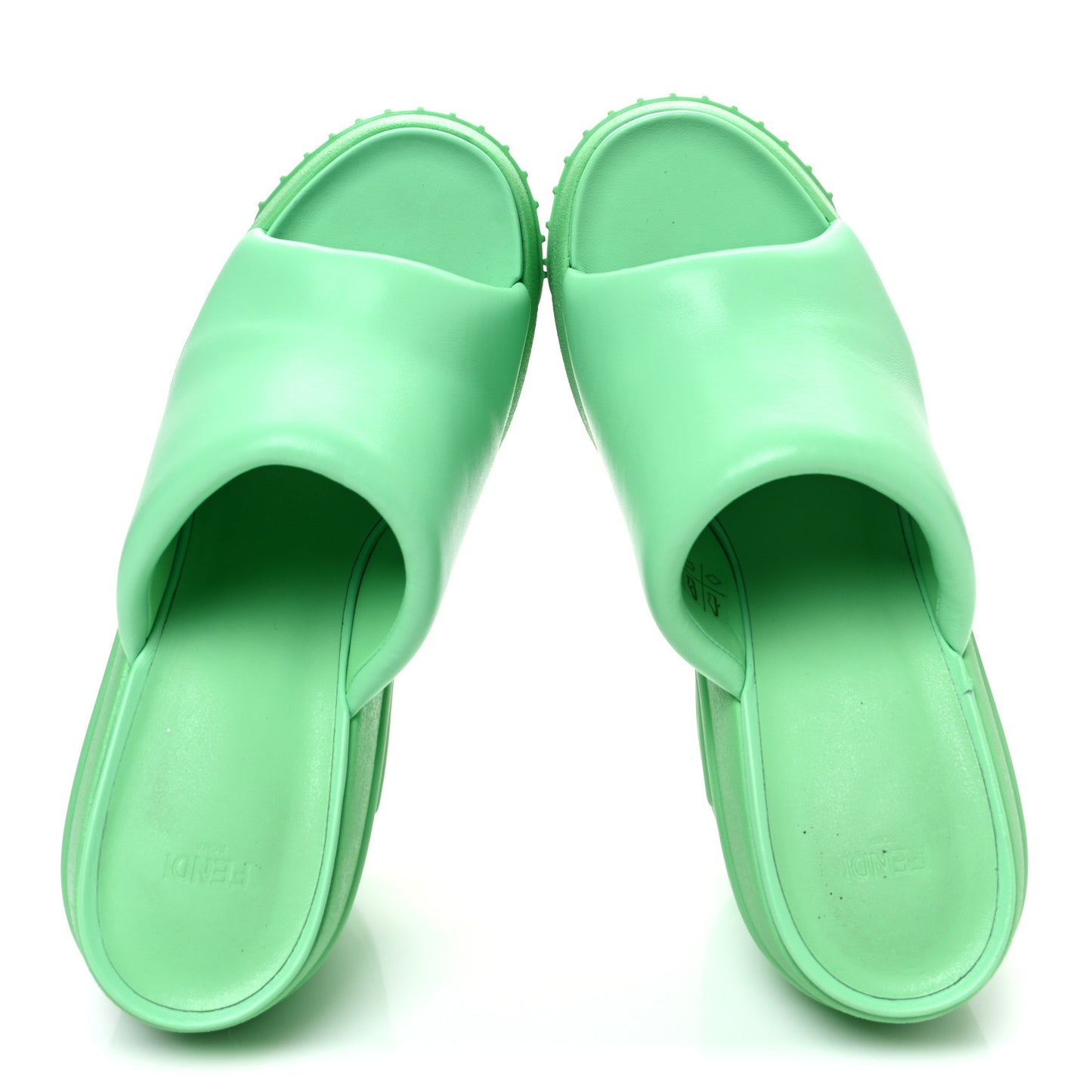Nappa Fashion Show Platform 140mm Slide Sandals 41 Bouquet