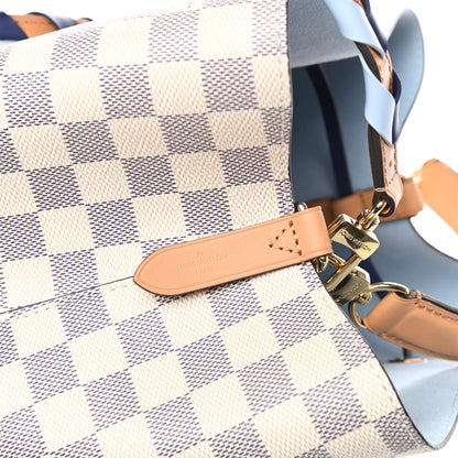 Louis Vuitton Damier Azur Braided Neonoe MM Blue 6 of 11