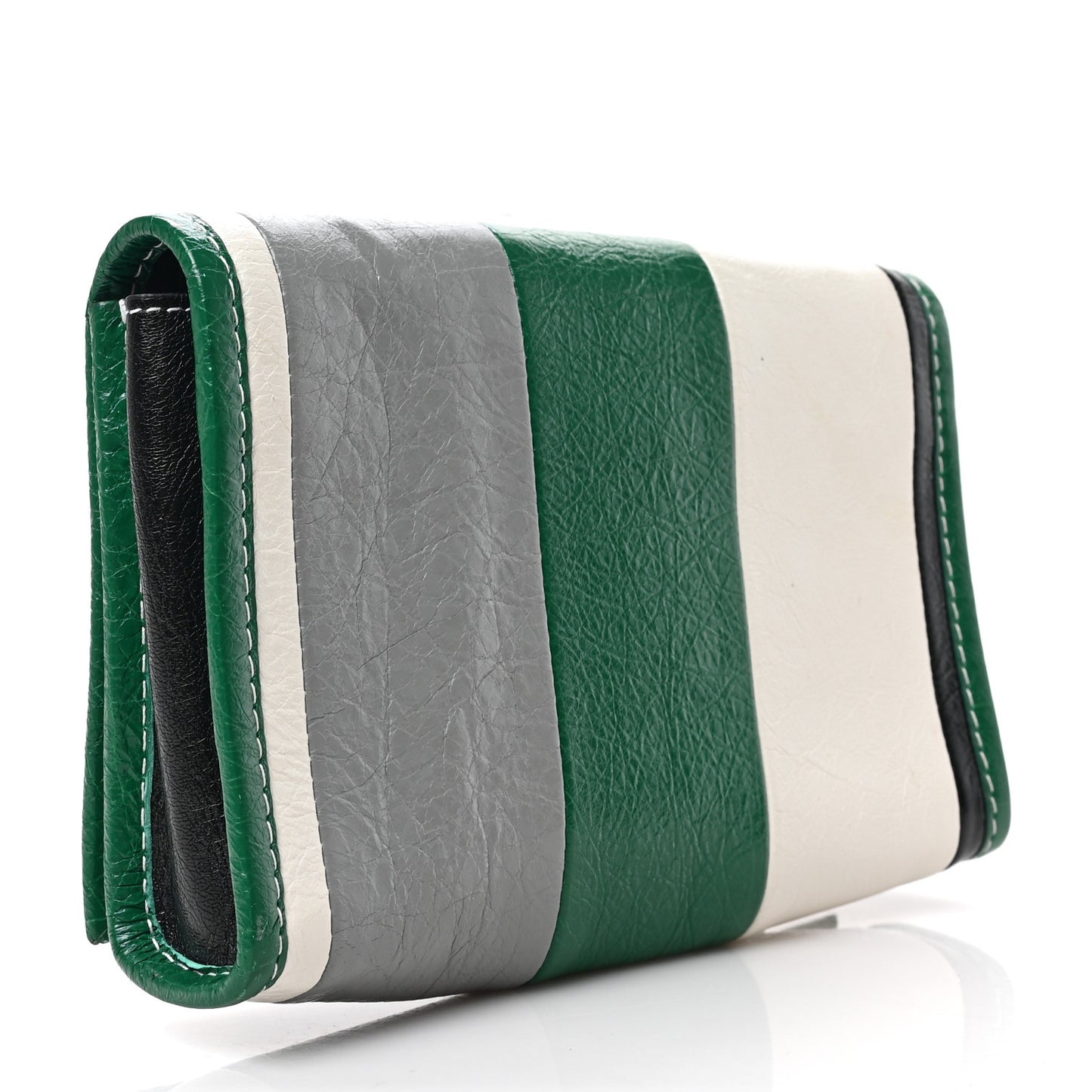 Agneau Arena Multicolore Bazar Chain Shoulder Bag Green Grey Black