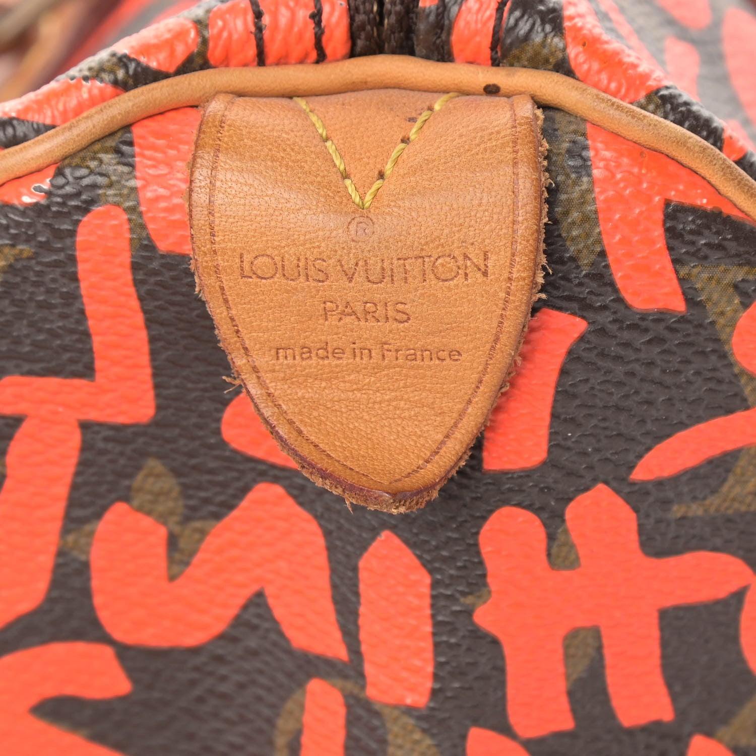 Louis Vuitton Monogram Graffiti Speedy 30 Orange 6 of 21