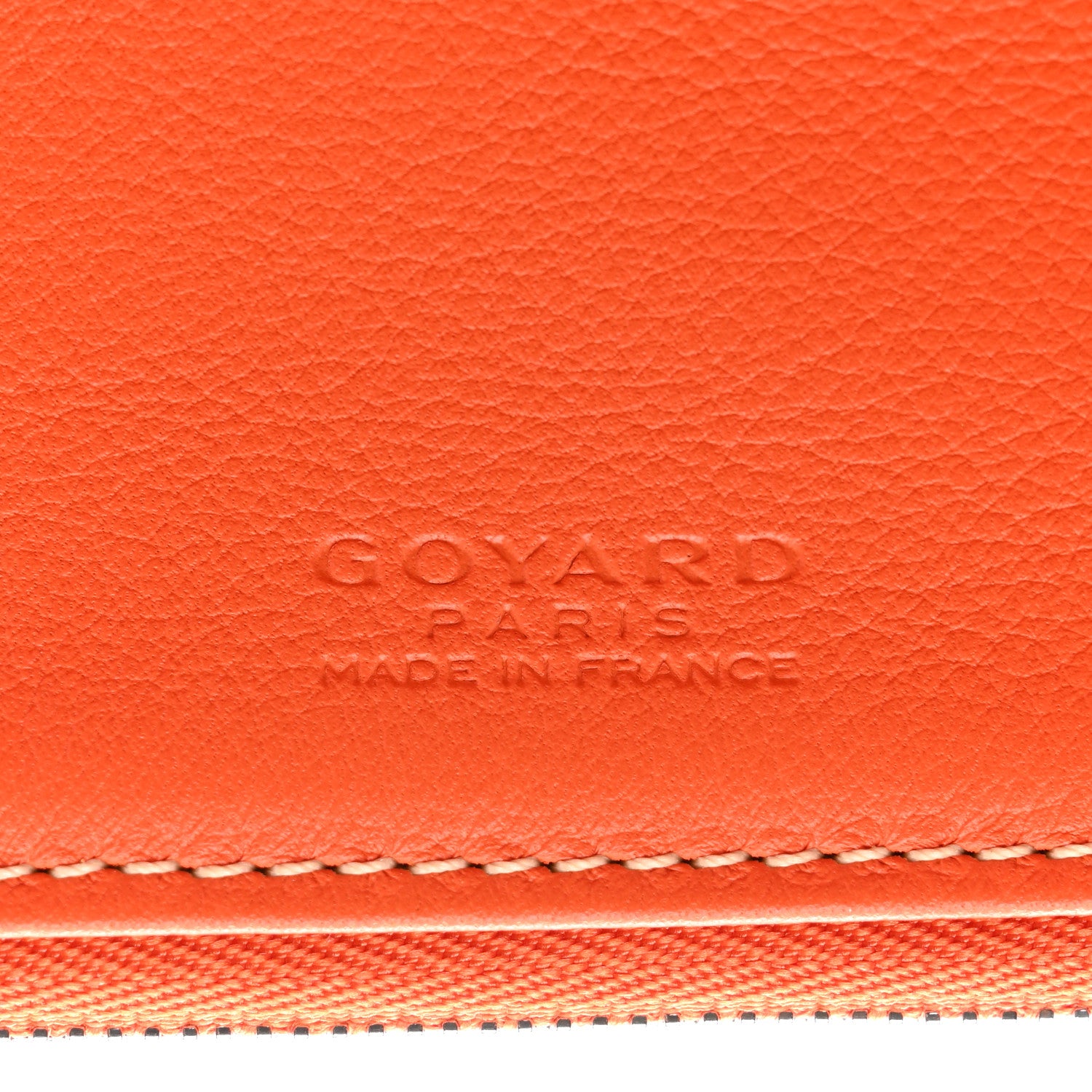 Goyard Goyardine Sainte Marie Soft Clutch Orange 7 of 8