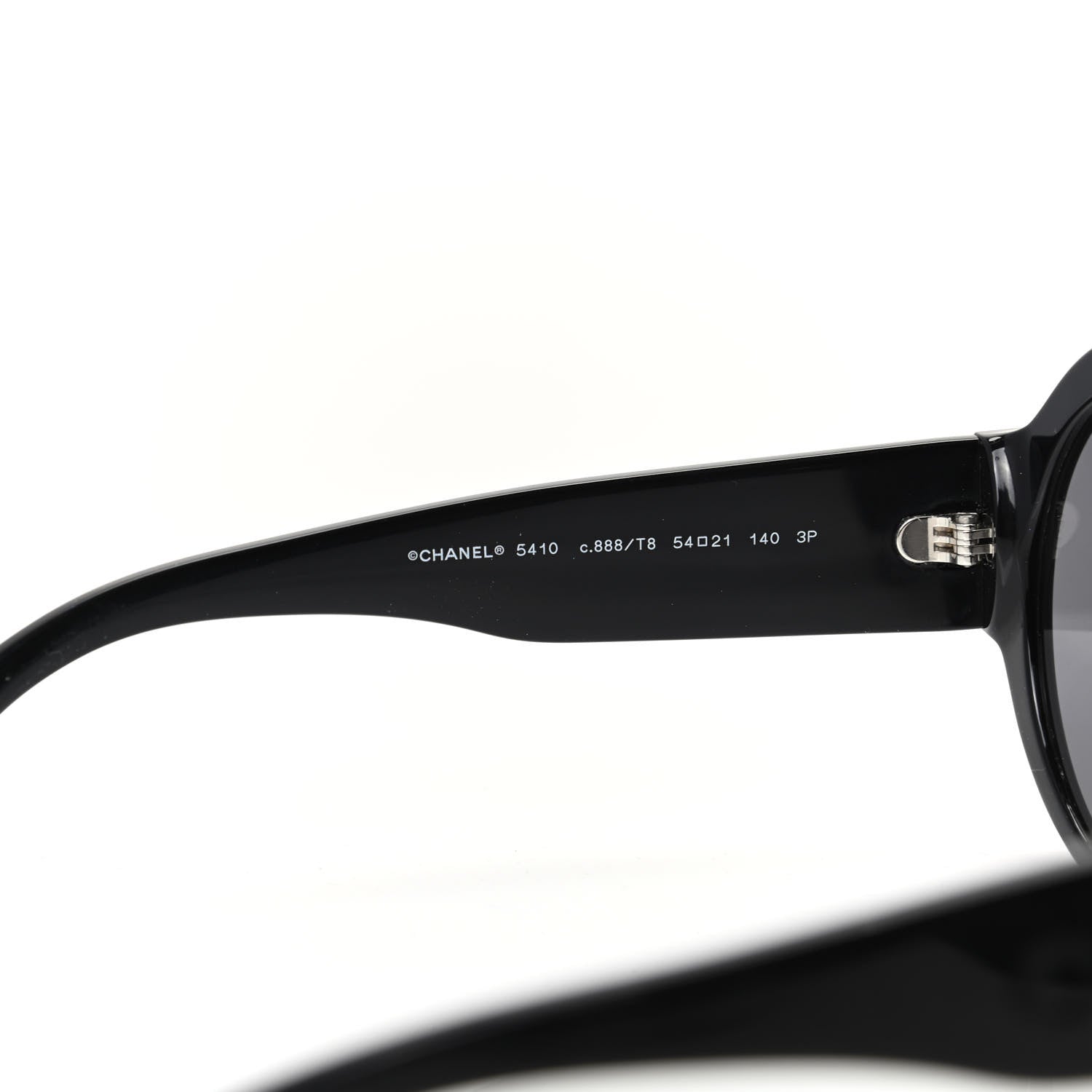 Chanel Acetate Polarized Round Sunglasses 5410 Black 5 of 8
