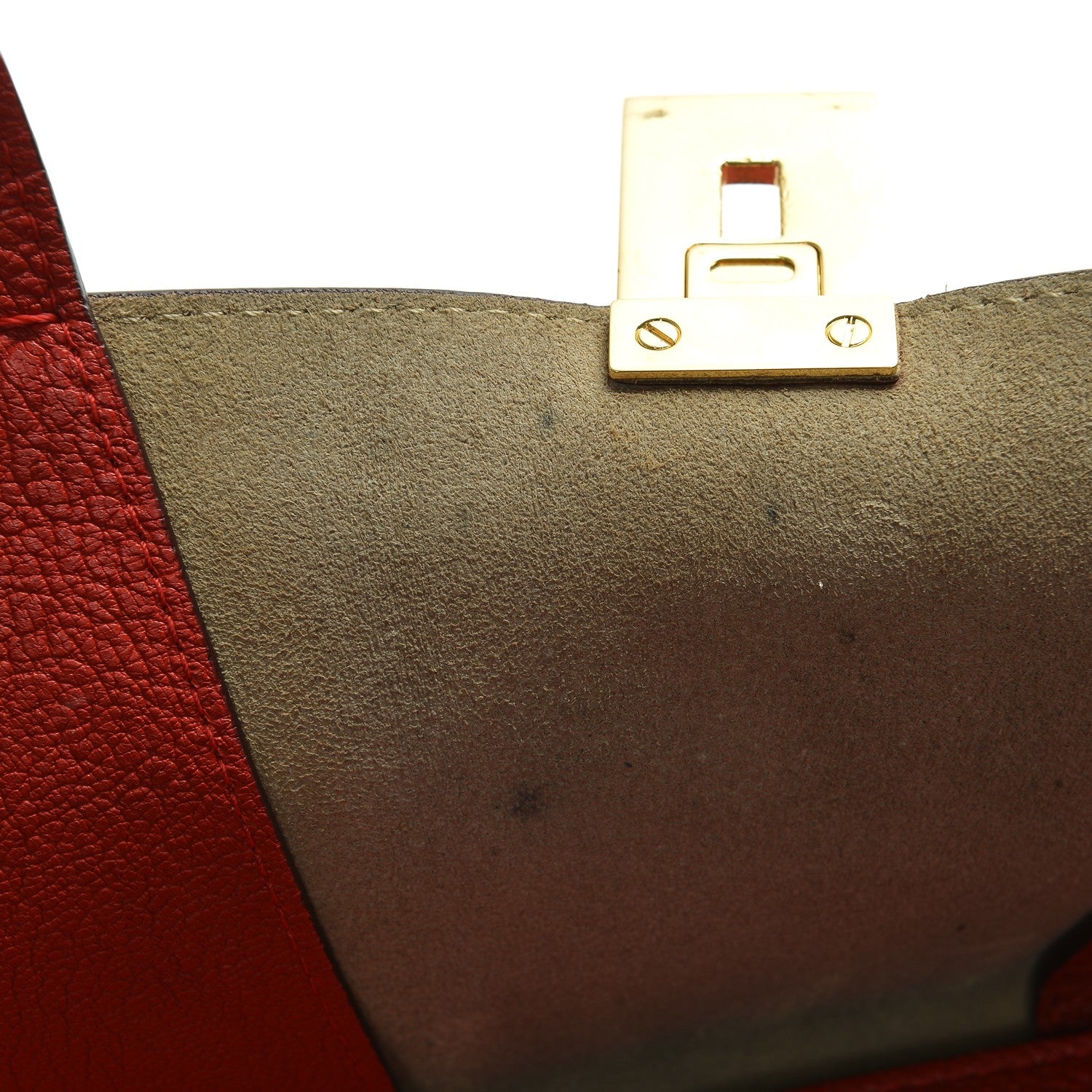Chloe Grained Calfskin Drew Folded Clutch Red 6 of 9
