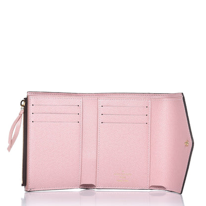 Louis Vuitton Damier Ebene Victorine Wallet Rose Ballerine 5 of 8