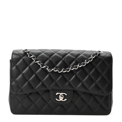 Chanel Caviar Quilted Jumbo Double Flap Black 1 of 10