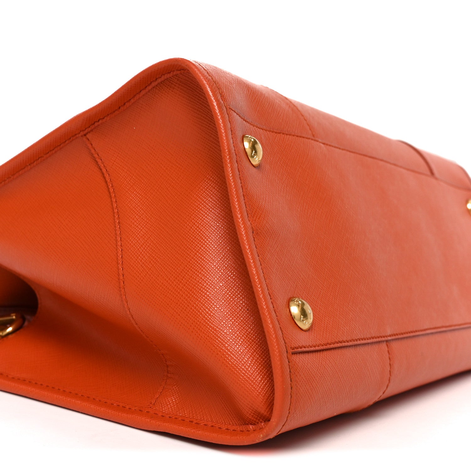 Prada Saffiano Lux Tote Papaya 8 of 9