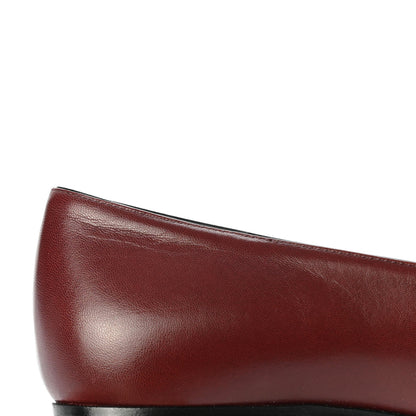 Gucci Malaga Kid Womens GG Marmont Loafers 38 Vintage Bordeaux 10 of 14