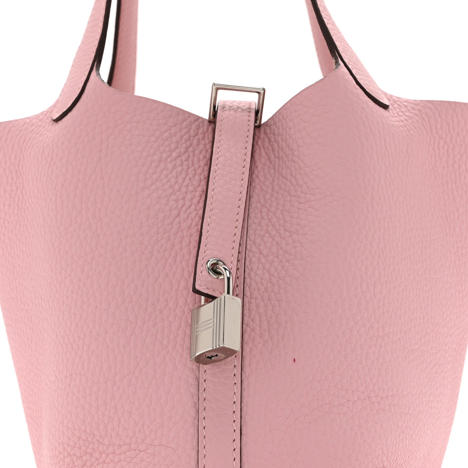 Hermes Taurillon Clemence Picotin Lock 18 PM Rose Sakura 7 of 10
