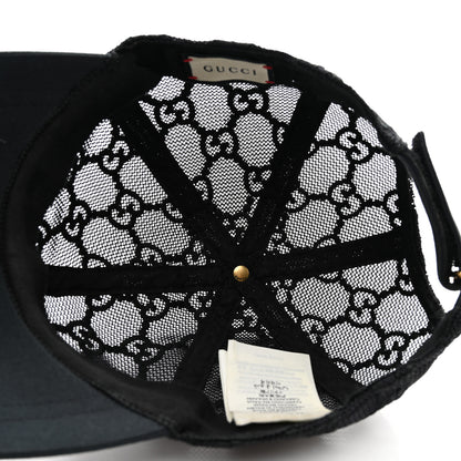 Gucci Mesh GG Monogram Shivali Baseball Hat L Black 7 of 11