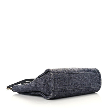 Chanel Lurex Boucle Mini Deauville Tote Blue 4 of 11