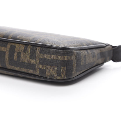 Fendi Zucca Spalmati Vitello Elite Pochette Tobacco Ebano 10 of 12
