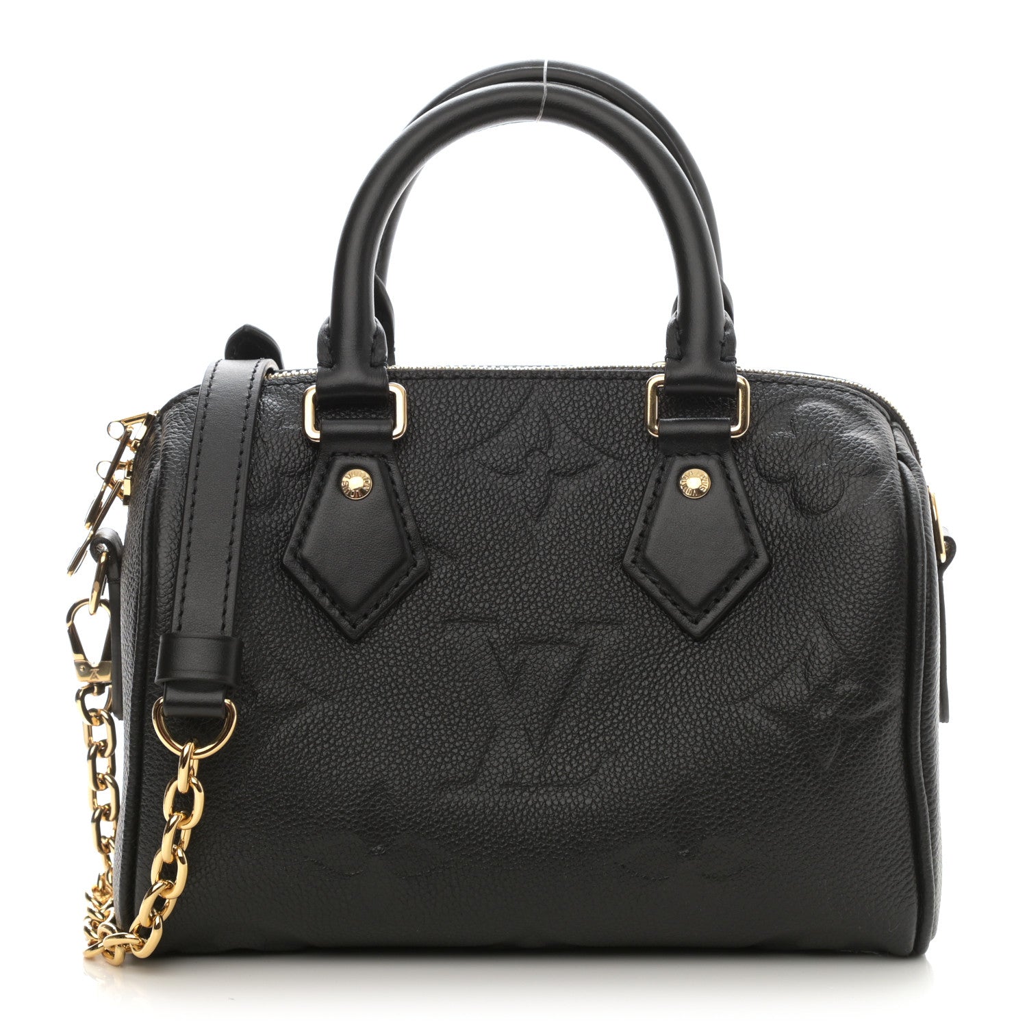 Louis Vuitton Empreinte Monogram Giant Speedy Bandouliere 20 Black 1 of 7