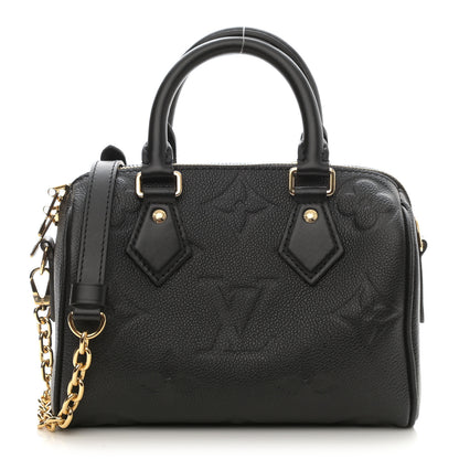 Louis Vuitton Empreinte Monogram Giant Speedy Bandouliere 20 Black 1 of 7