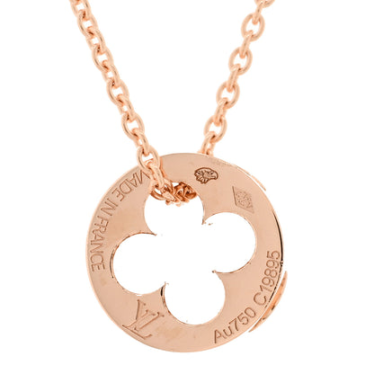 Louis Vuitton 18K Pink Gold Empreinte Pendant Necklace 4 of 5