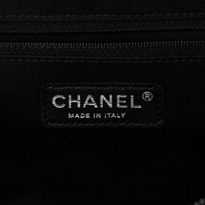 Chanel Metallic Caviar Quilted Large Chic Flap Blue 6 of 10