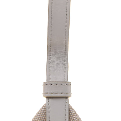 Prada Canvas Wicker Shoulder Bag White Tan 14 of 16