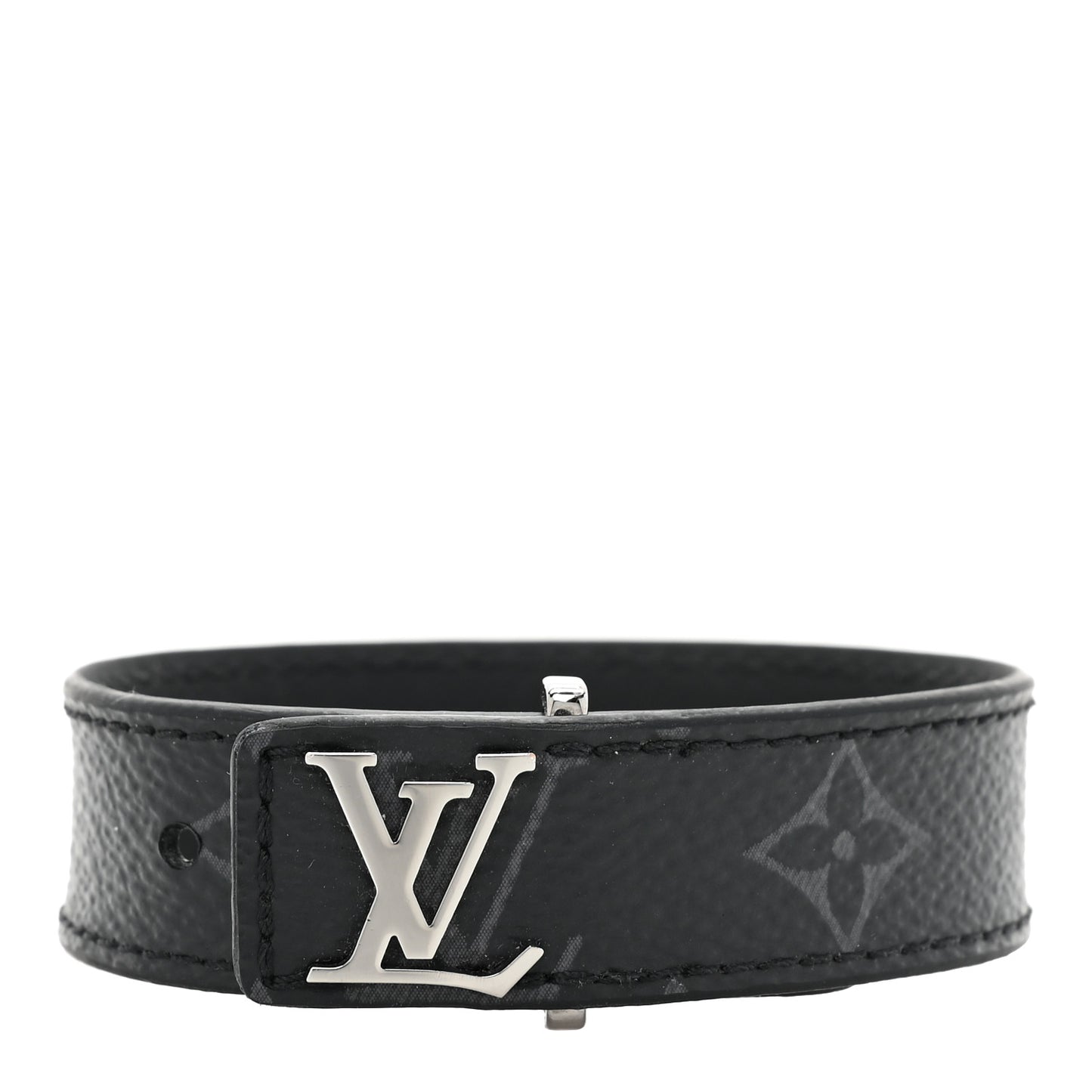 Monogram Eclipse LV Slim Bracelet 19