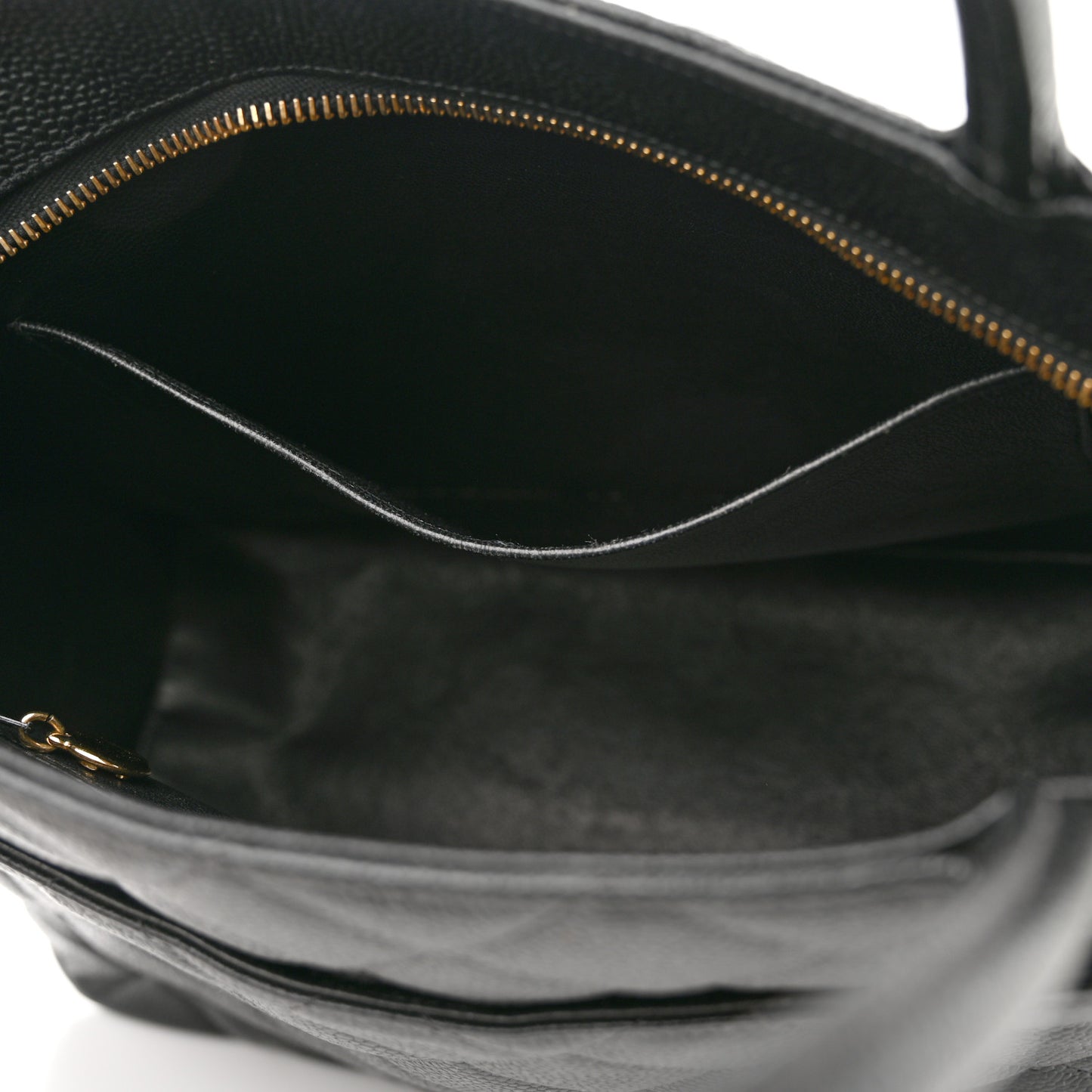 Caviar Quilted Medallion Tote Black