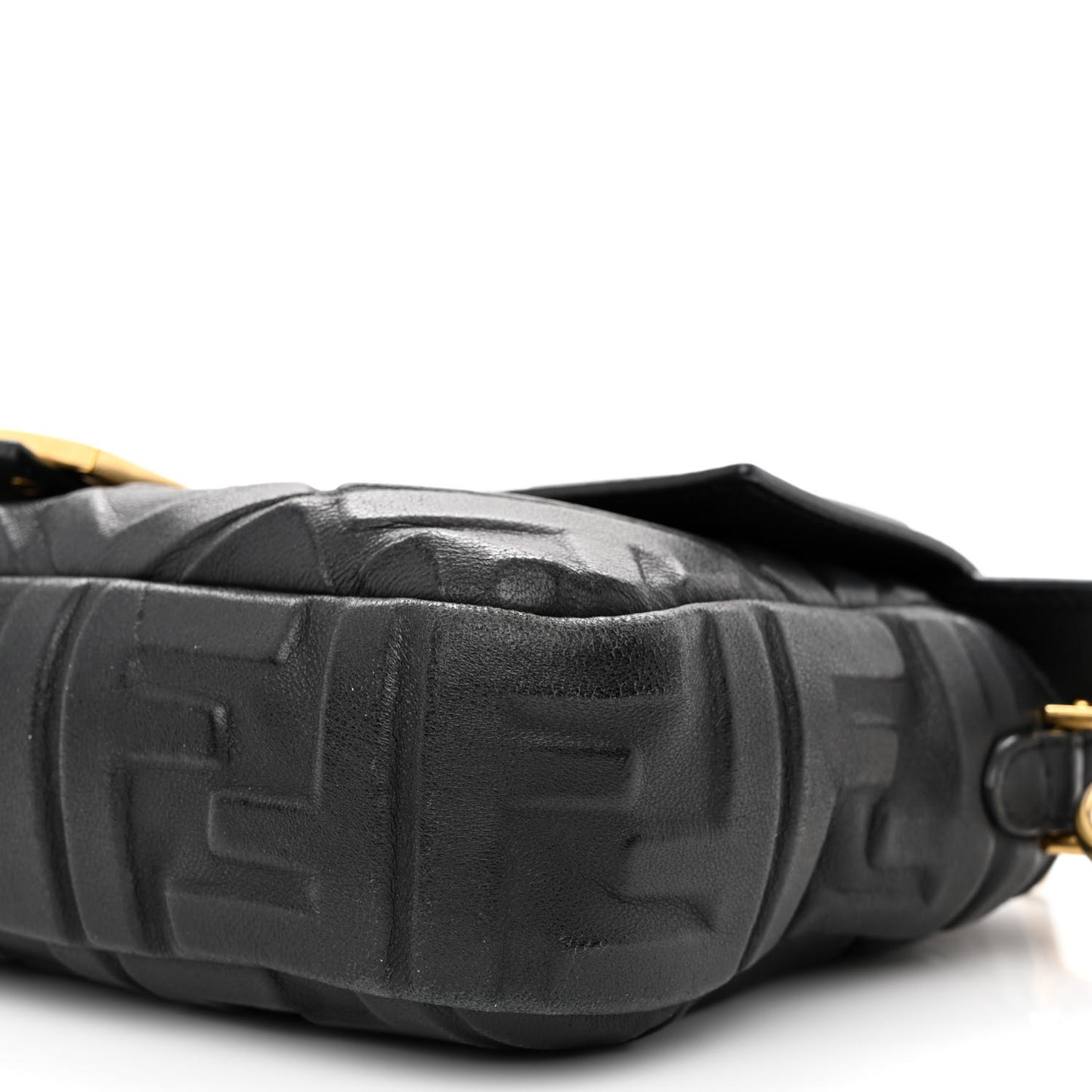 Nappa FF 1974 Embossed Baguette Black