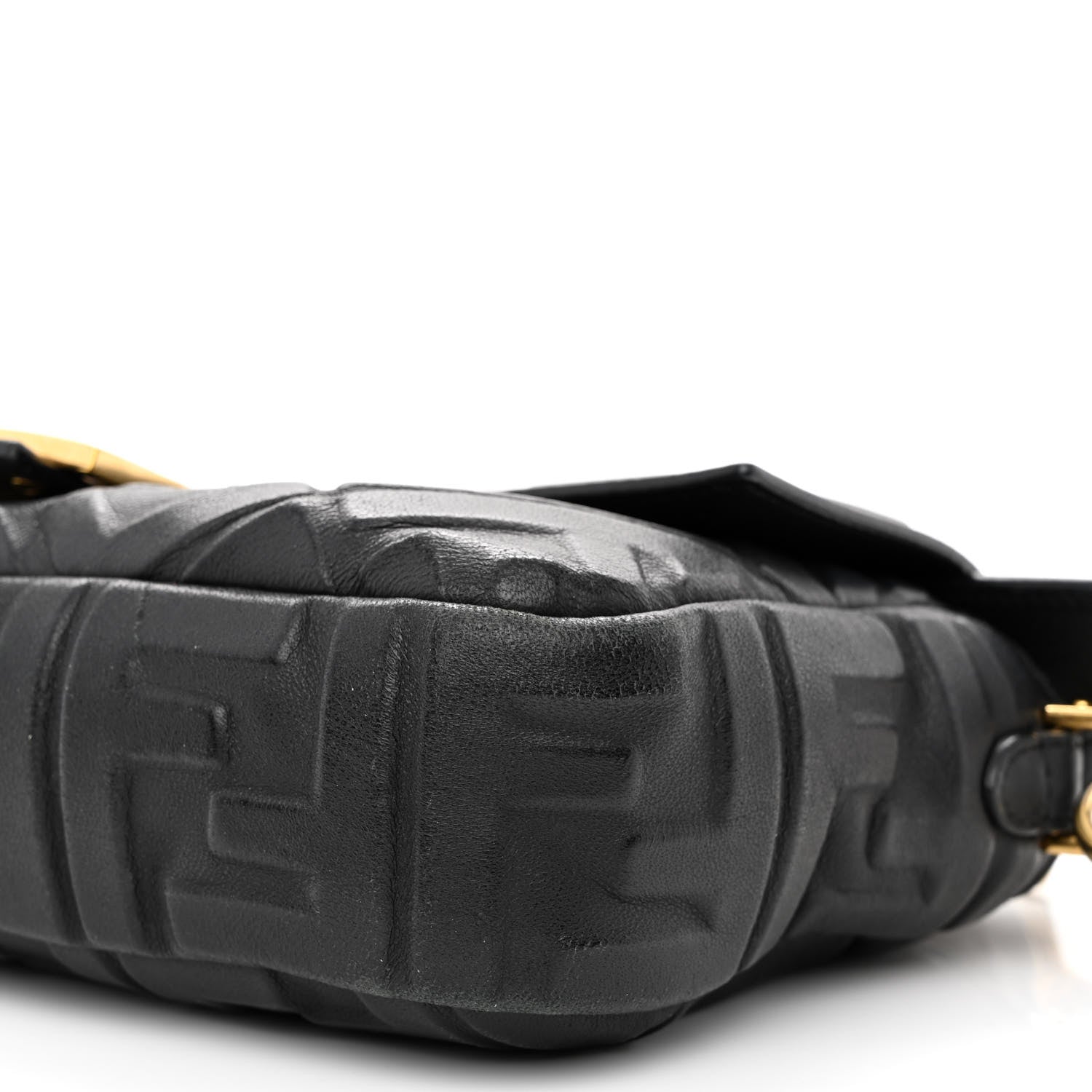 Fendi Nappa FF 1974 Embossed Baguette Black 11 of 14