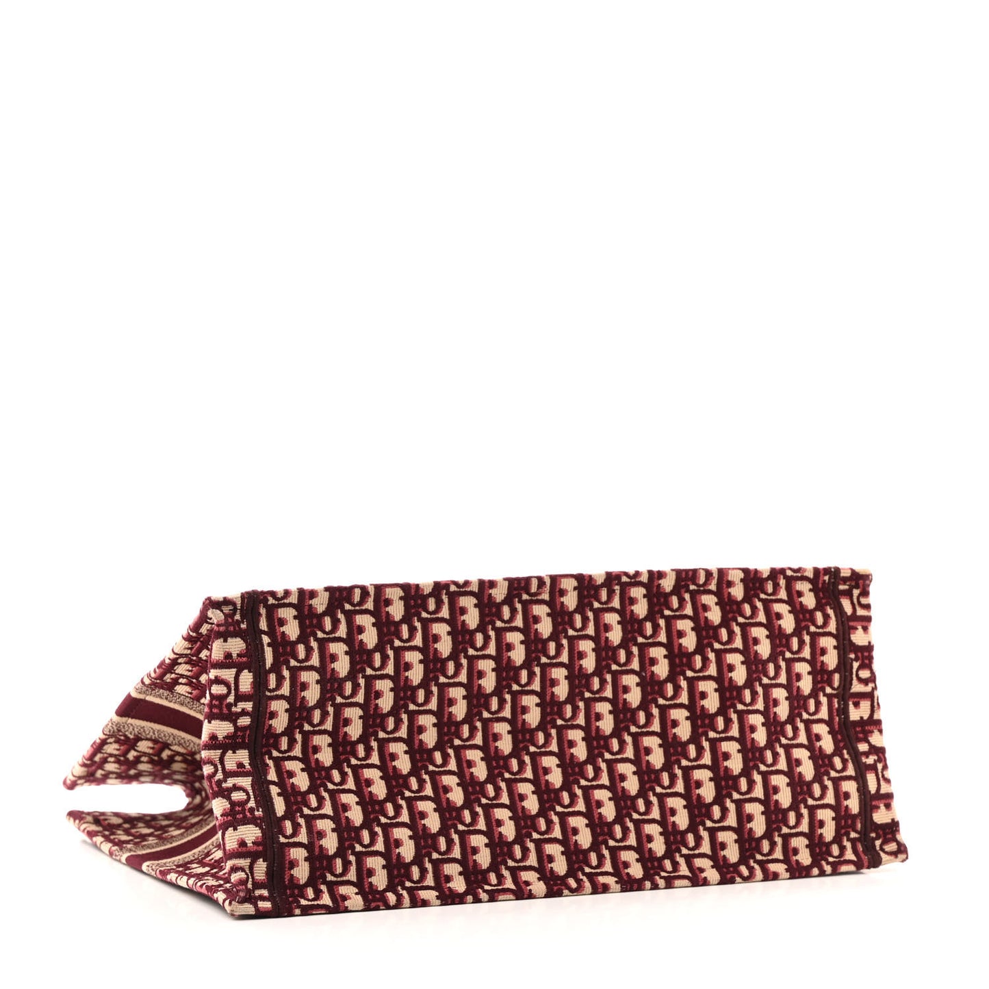 Oblique Large Book Tote Burgundy Multicolor