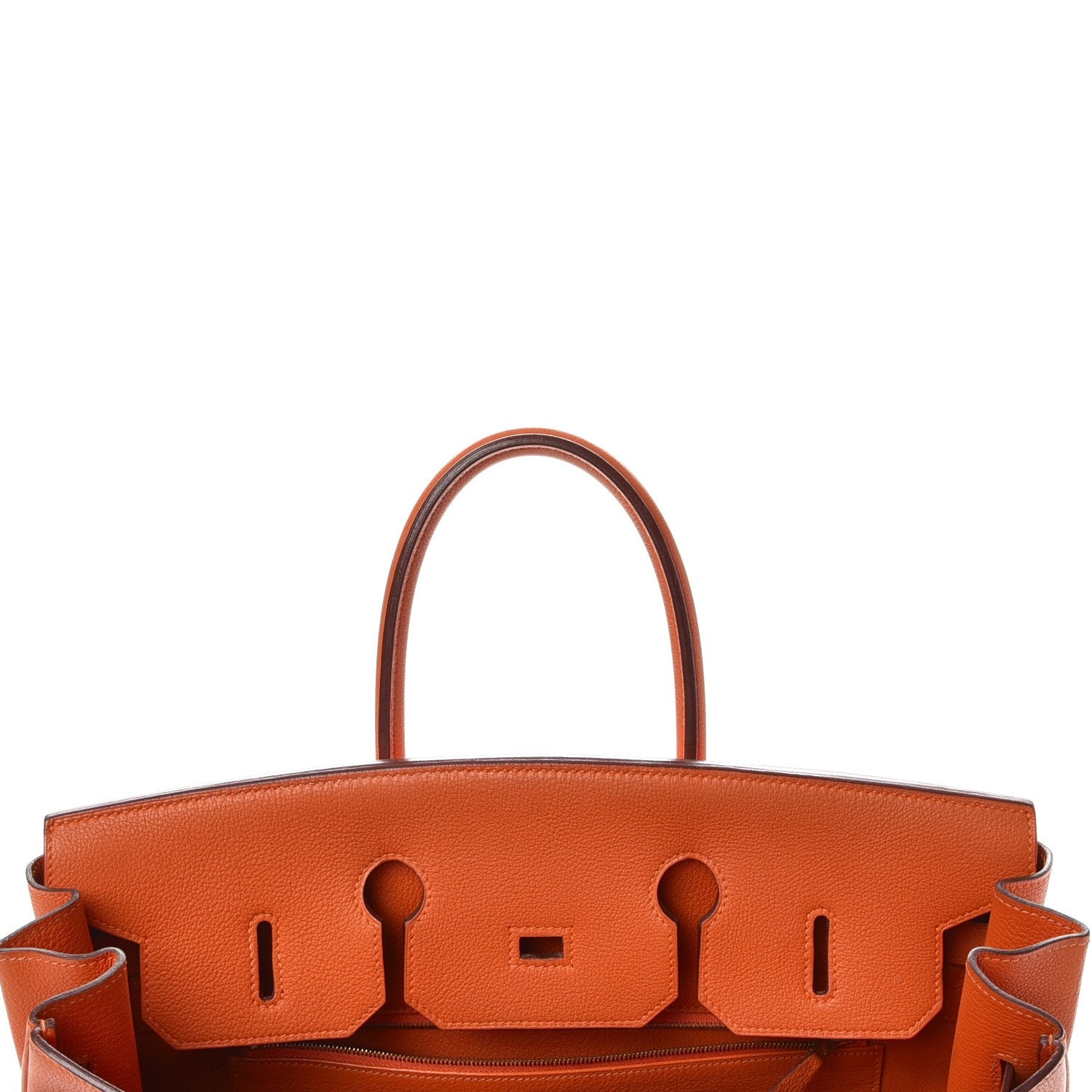 Hermes Togo Vibrato Birkin 35 Orange 9 of 37