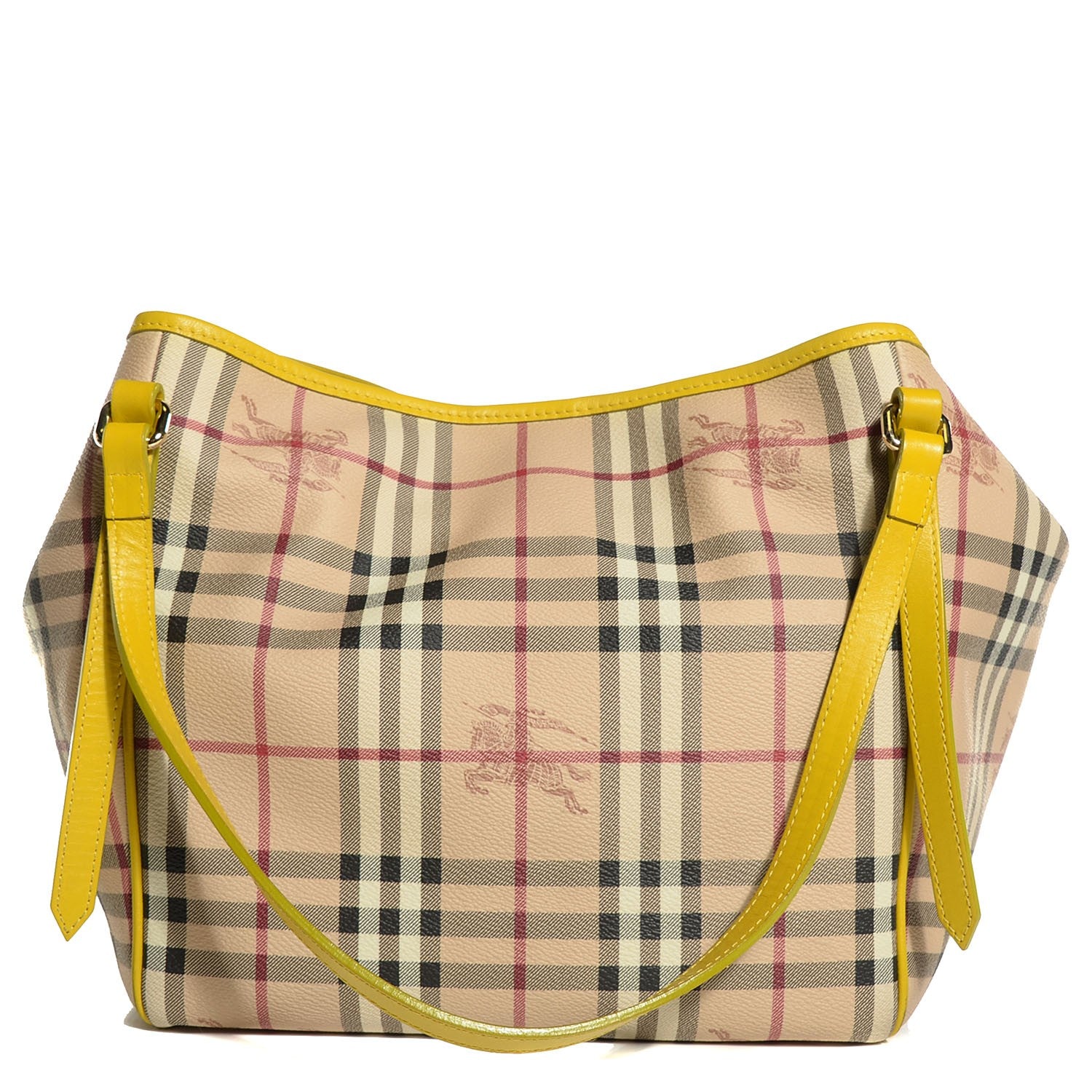 Burberry Haymarket Check Small Canterbury Tote Yellow 1 of 9