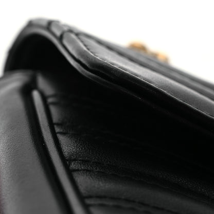 Gucci Calfskin Matelasse Small GG Marmont Shoulder Bag Black 14 of 14