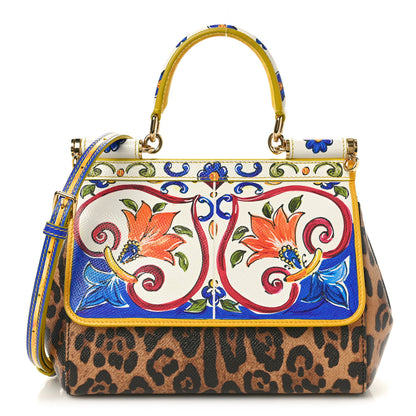 Dolce & Gabbana Dauphine Majolica Printed Small Miss Sicily Satchel Multicolor 1 of 11