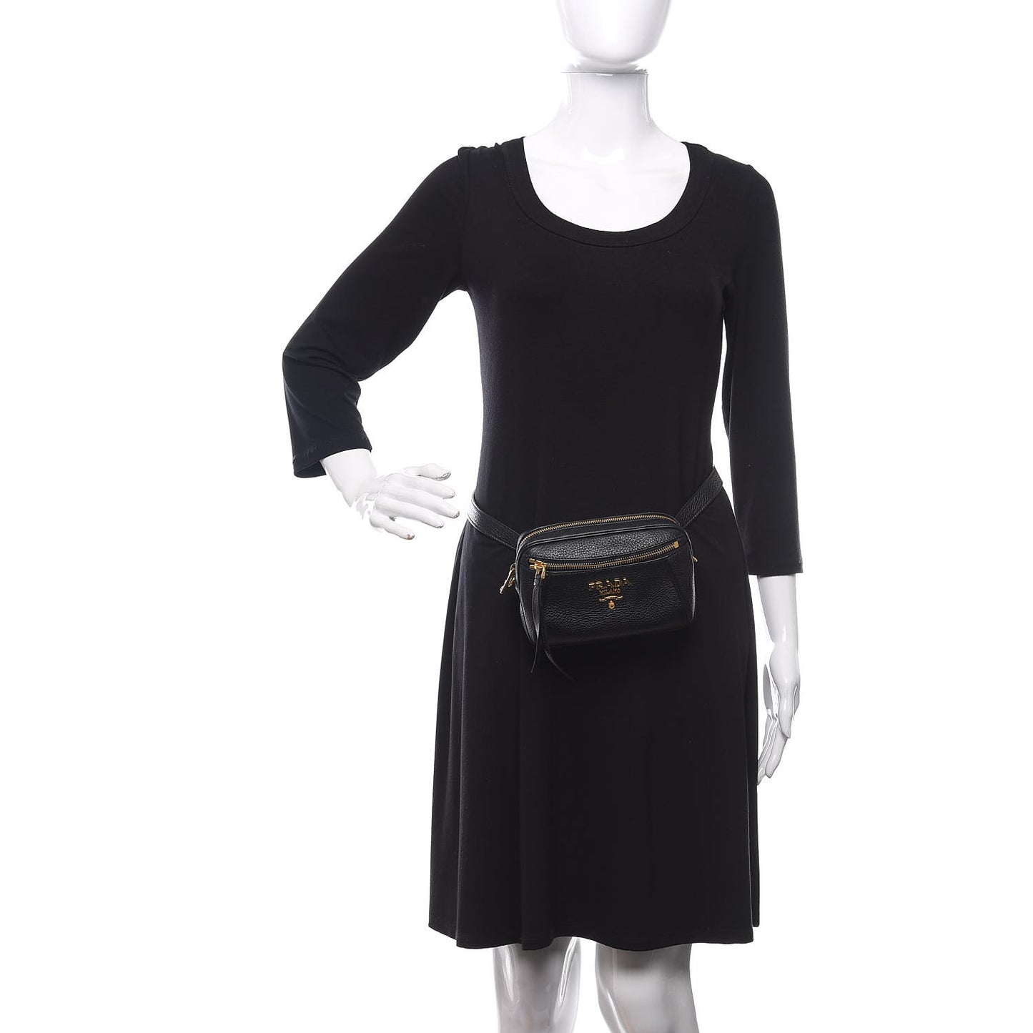 Vitello Daino Belt Bag Black