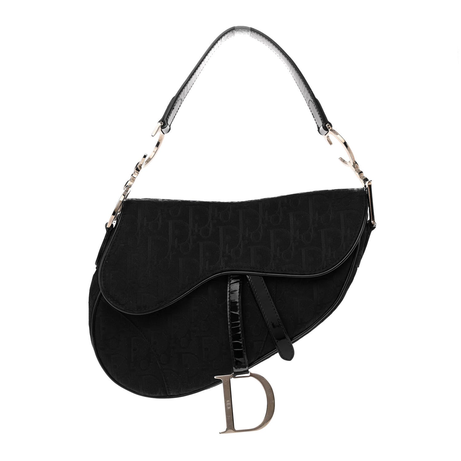 Christian Dior Monogram Saddle Bag Black 1 of 11