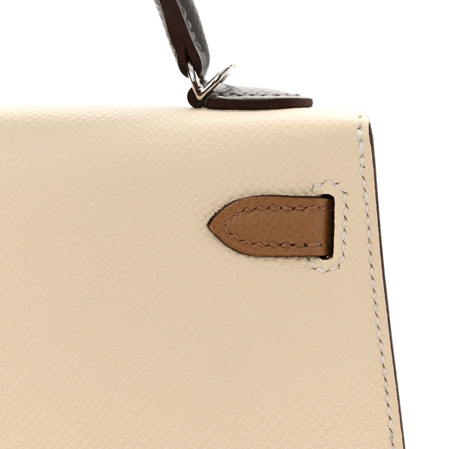Hermes Epsom Mini Kelly Sellier 20 Nata Chai Gris Meyer 12 of 13