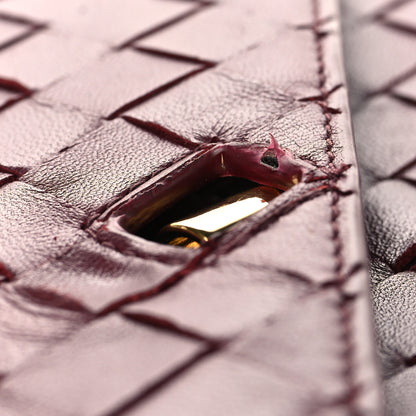 Bottega Veneta Nappa Intrecciato Long Andiamo Top Handle Clutch Barolo 11 of 11