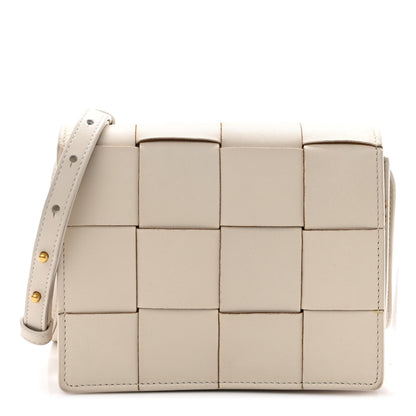 Bottega Veneta Lambskin Maxi Intrecciato Mini Cassette Crossbody Bag Plaster 1 of 9