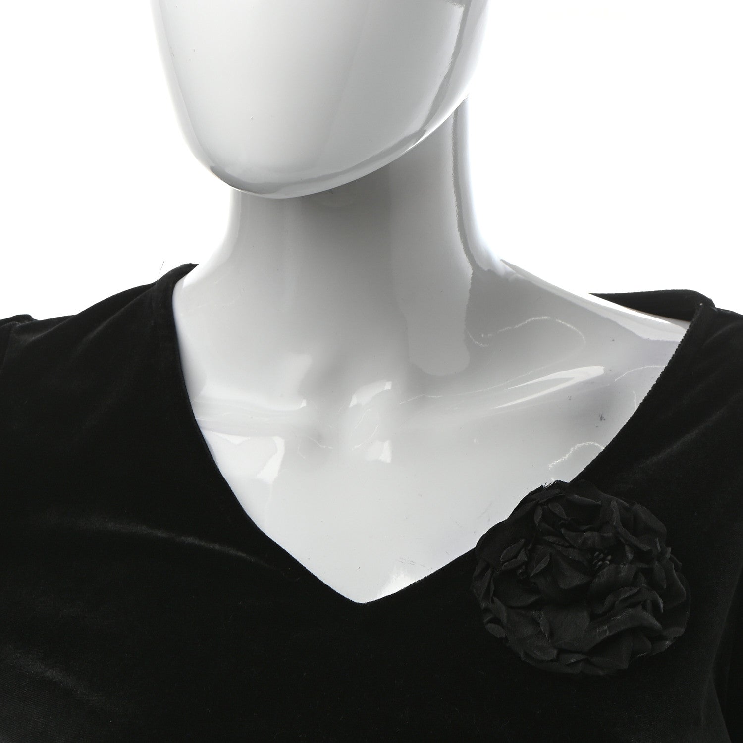 Gucci Silk Flower Brooch Black 2 of 5
