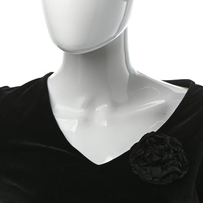 Gucci Silk Flower Brooch Black 2 of 5