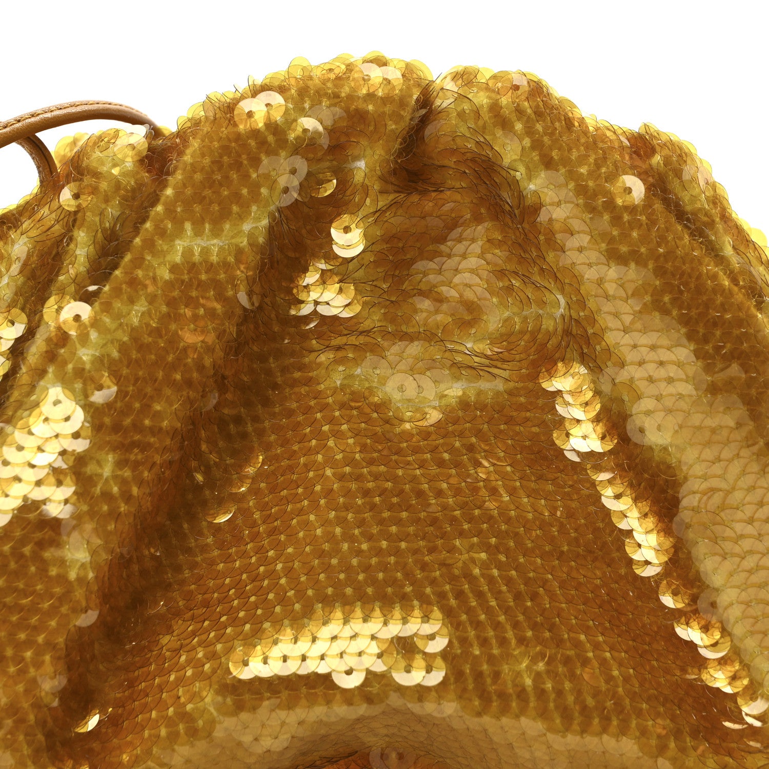 Bottega Veneta Sequin The Mini Pouch  Honeycomb Okra 7 of 9