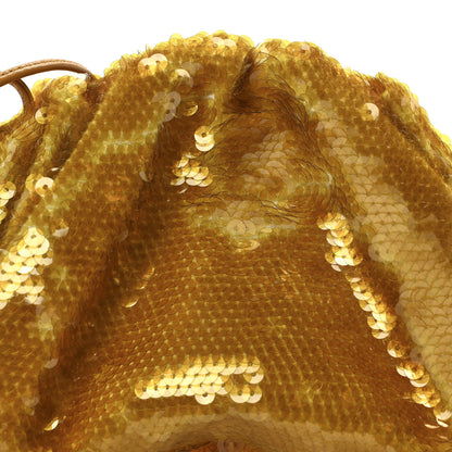 Bottega Veneta Sequin The Mini Pouch  Honeycomb Okra 7 of 9