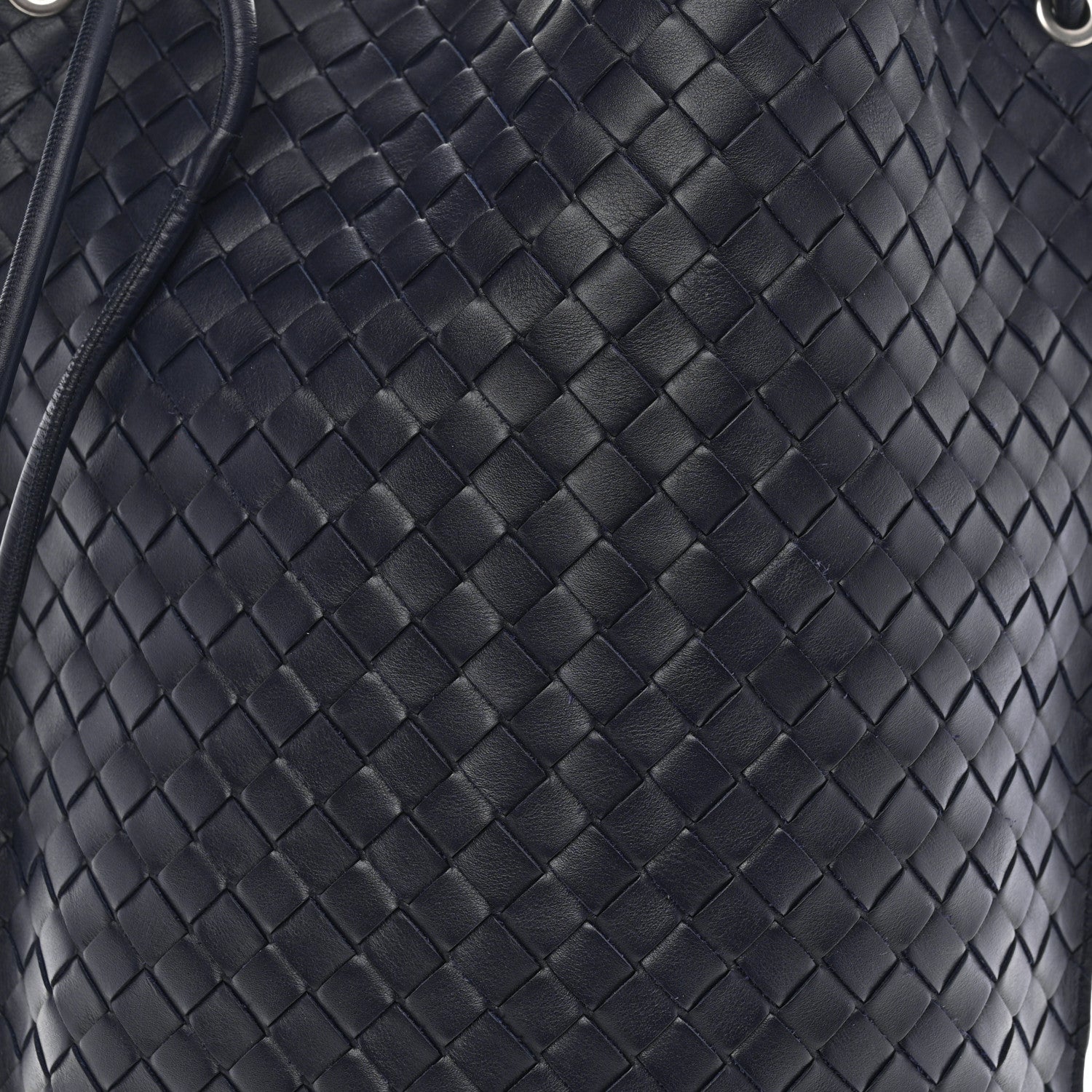Bottega Veneta Nappa Intrecciato Medium Knot Bucket Bag Navy Blue 8 of 10