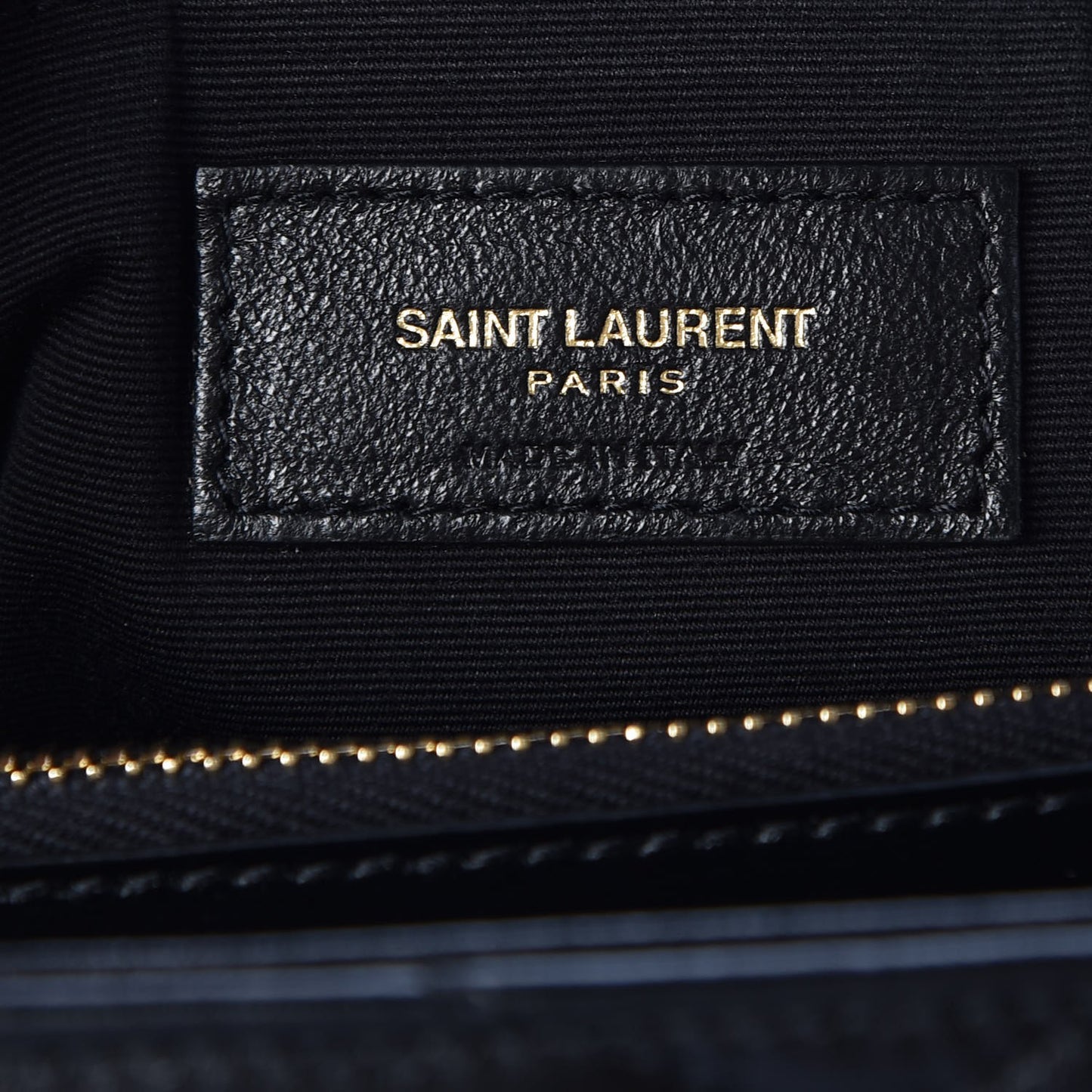 Calfskin Y Quilted Monogram Medium Loulou Chain Satchel Black