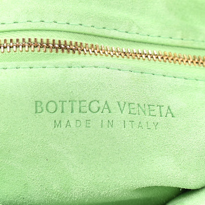 Bottega Veneta Suede Maxi Intrecciato Padded Chain Cassette Crossbody Bag Wasabi 6 of 9